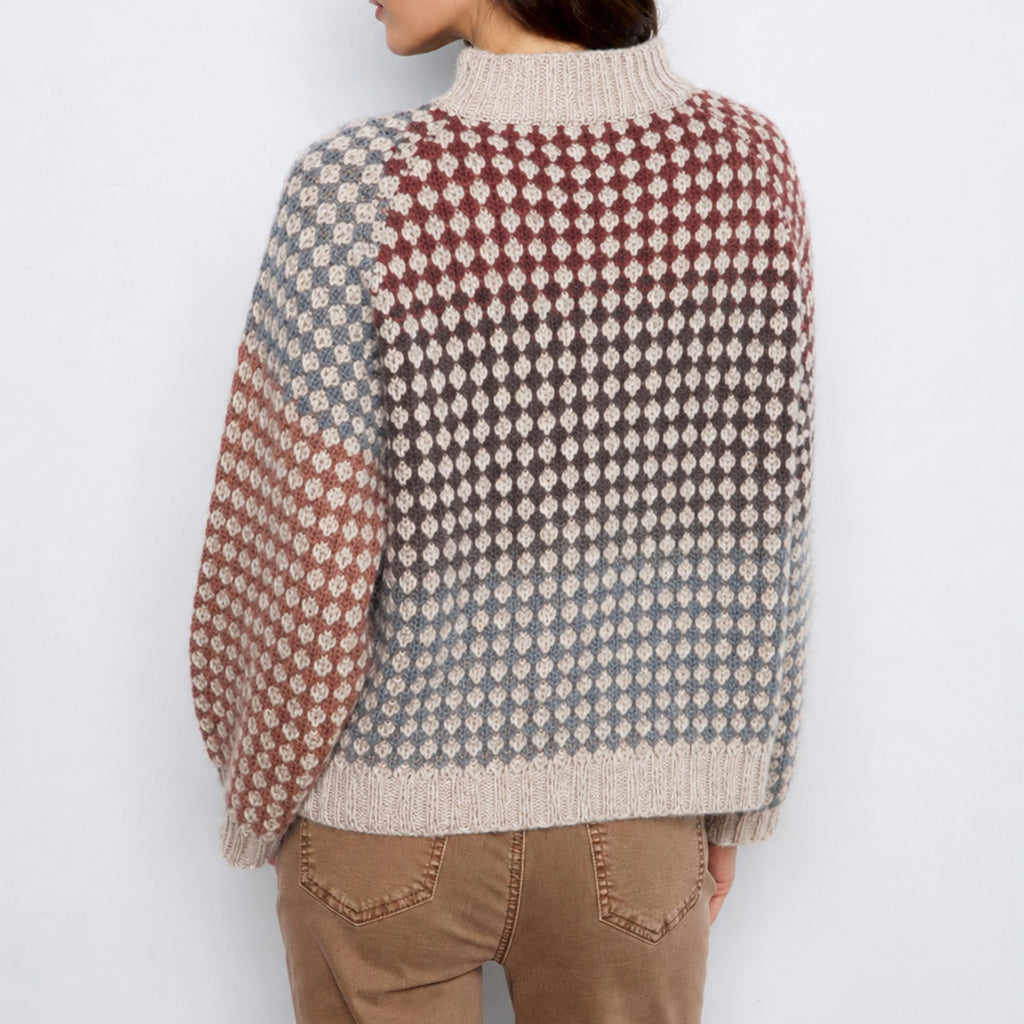 Mock Neck Knit Sweater