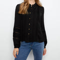 Pleated Crepe Blouse