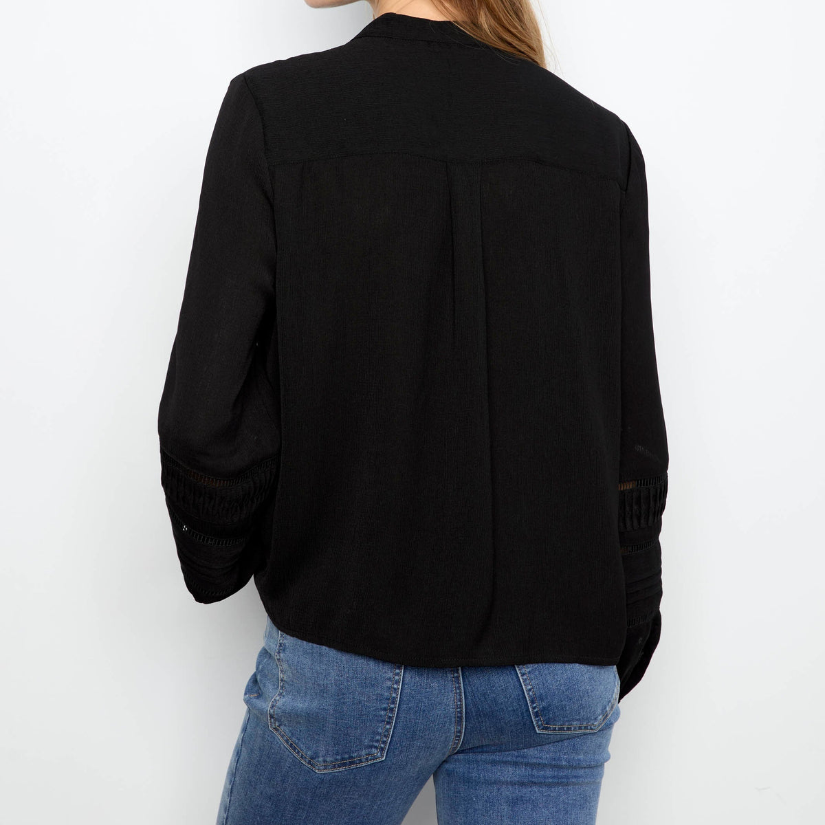 Pleated Crepe Blouse